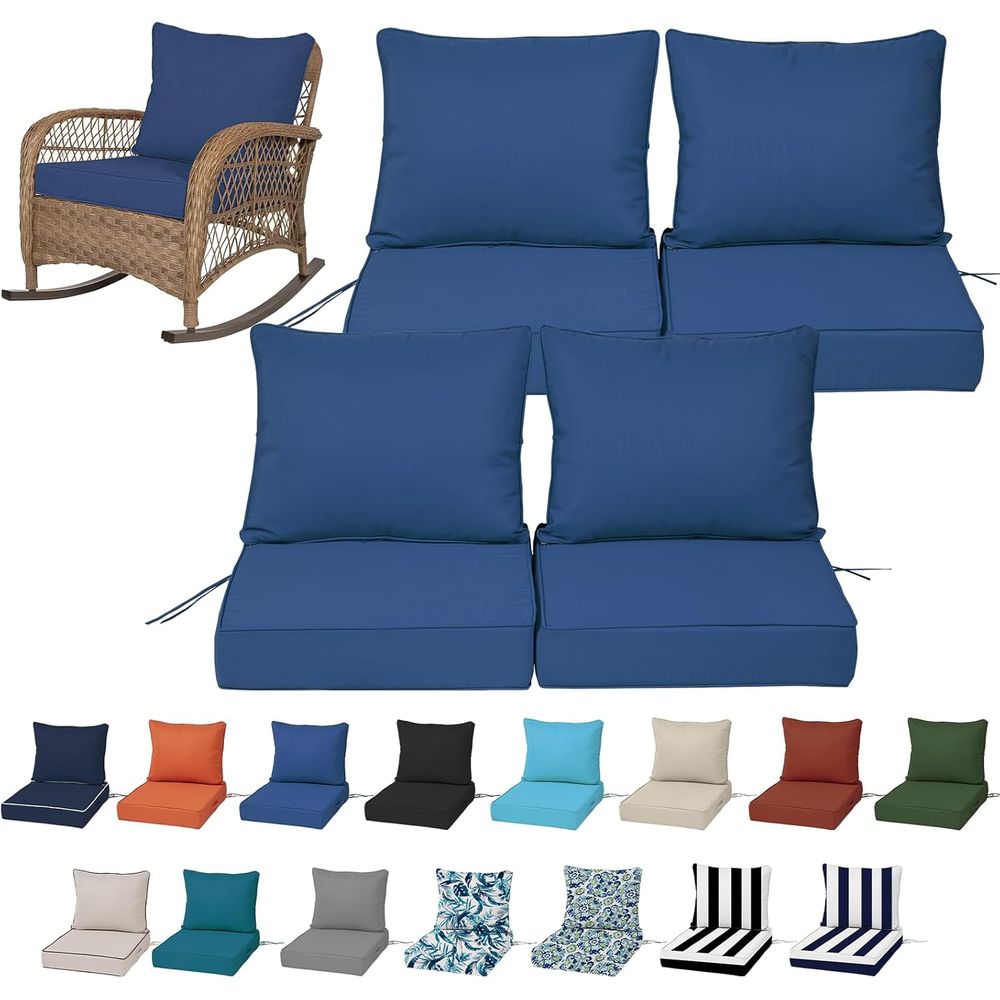 Outdoor Furniture Patio - Set di 4 Cuscini Profondi per