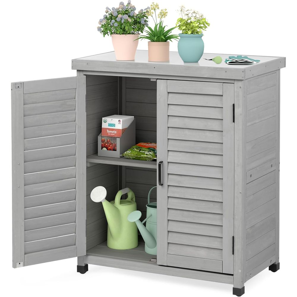 Outdoor Furniture Wooden - Mobile da Esterno con Armadietto e