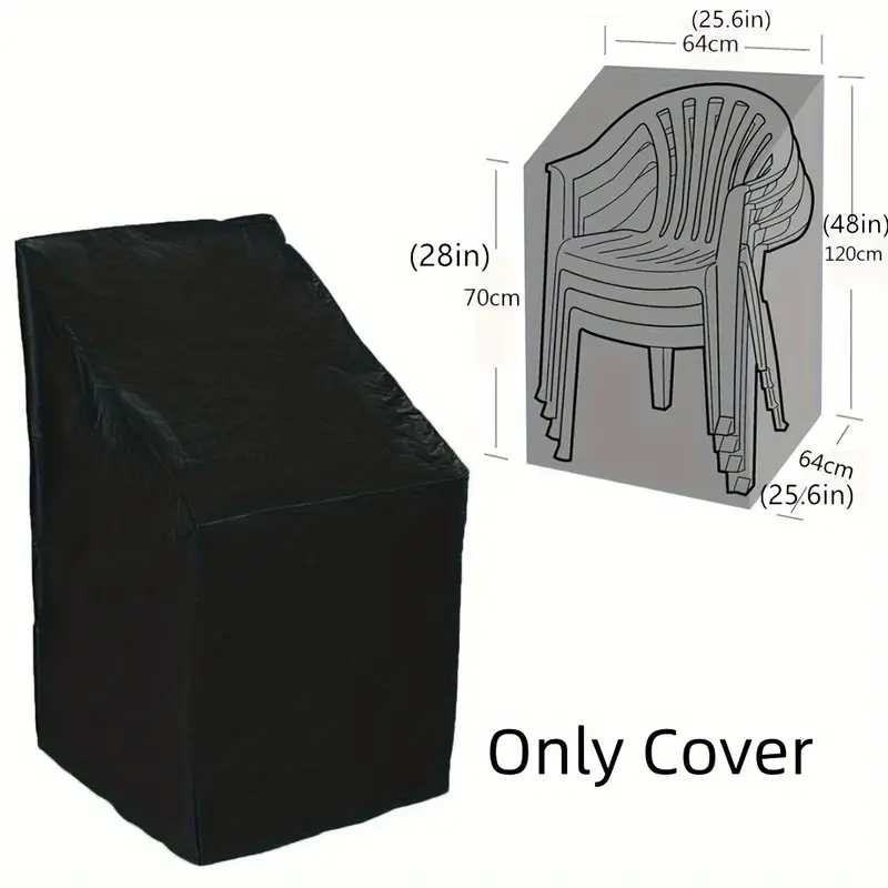 Outdoor Furniture Sunbrella - Copertura per Sedie Impilabili Resistente, Impermeabile