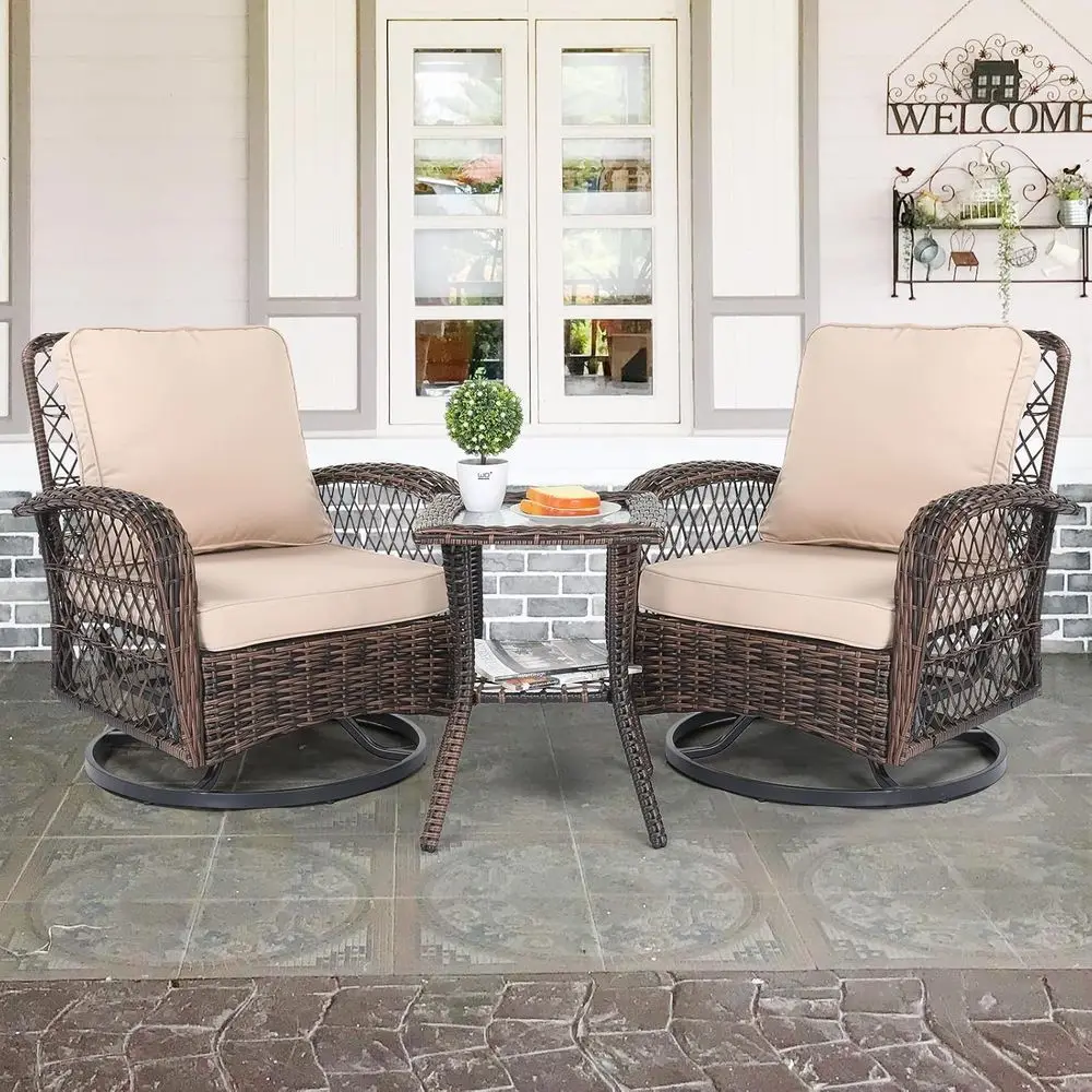 Outdoor Furniture Metal Chairs - Set di Mobili da Giardino in