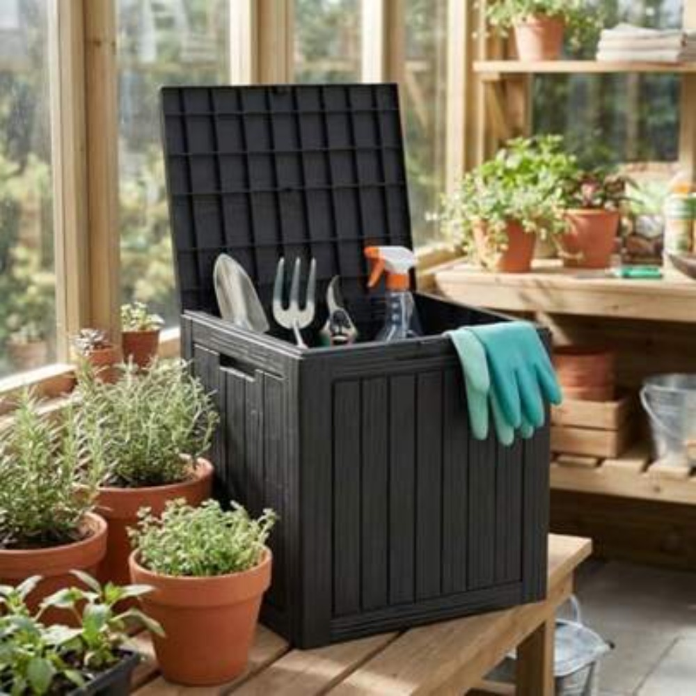 Outdoor Furniture Weatherproof - Contenitore da Esterno in Resina Impermeabile