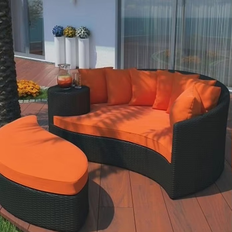 Outdoor Furniture Factory - Lettini Prendisole Rialzati da Giardino, Chaise