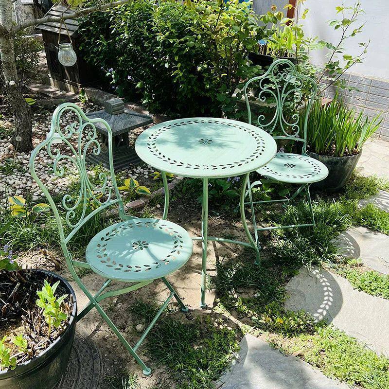 Outdoor Furniture Metal Chairs - Tavolo e Sedie in Ferro Stile