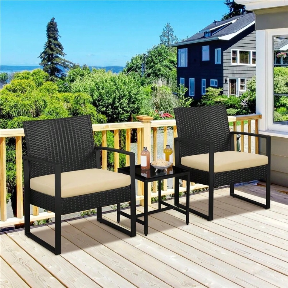 Outdoor Furniture Metal Chairs - Set di Mobili da Esterno in