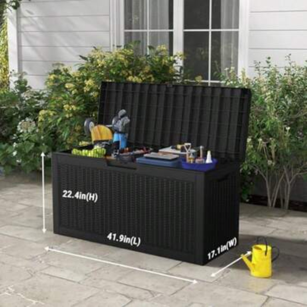 Outdoor Furniture Patio - Contenitore da Esterno Impermeabile con Motivo
