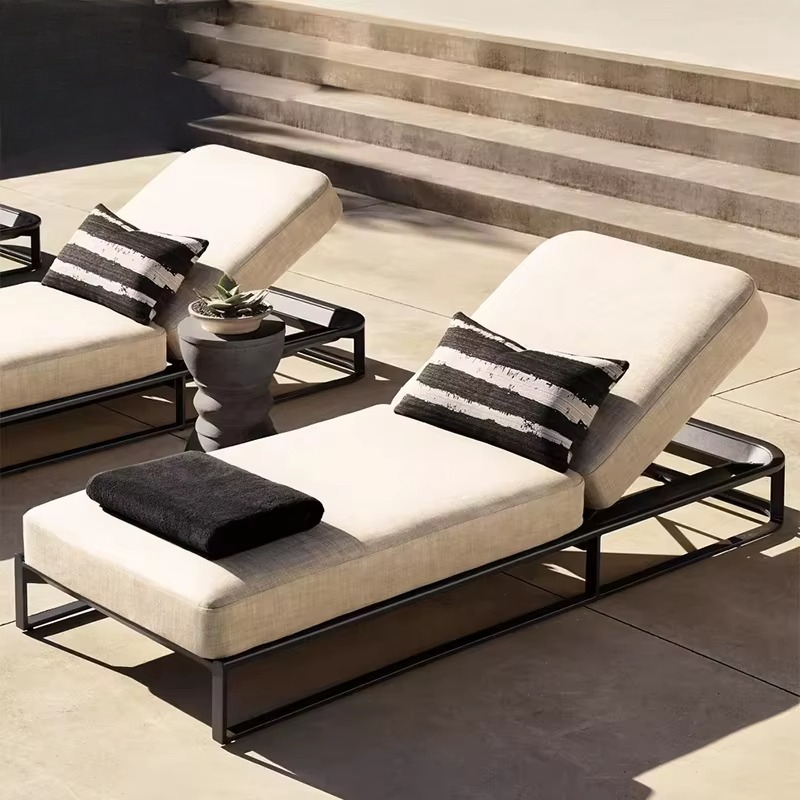 Outdoor Furniture Factory - Lettino Prendisole in Alluminio per Esterni,