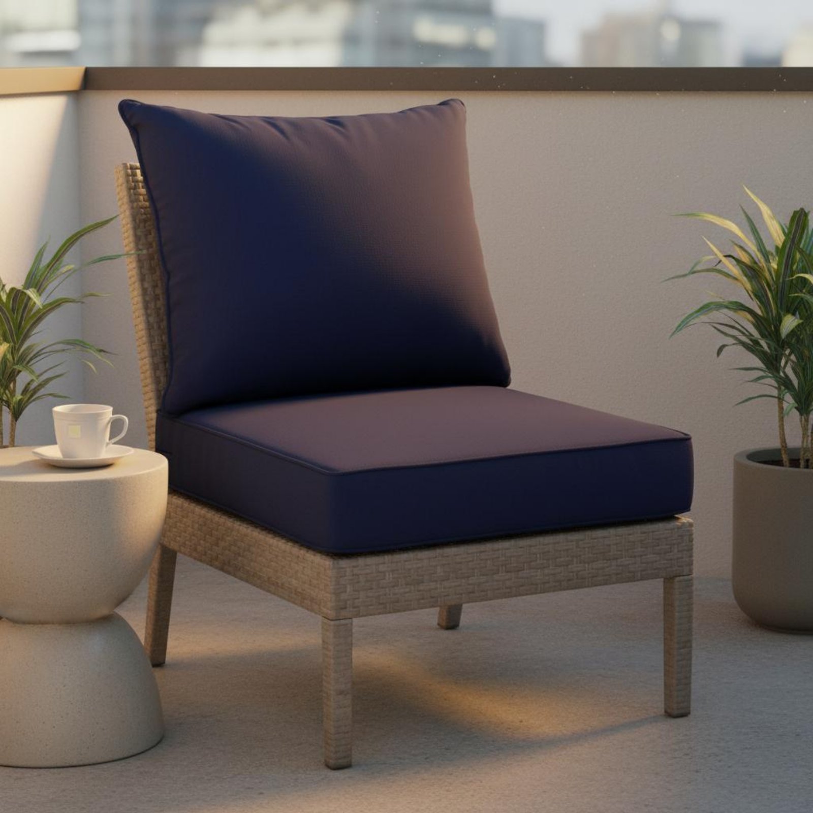 Outdoor Furniture Patio - Set di Cuscini per Sedie da