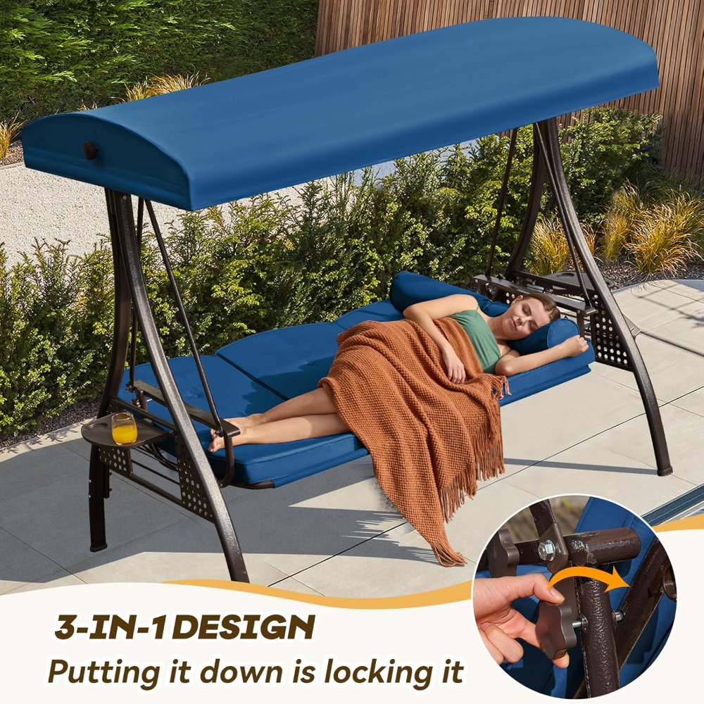 Dondolo da Veranda 3 in 1 con  - Outdoor Furniture Factory recensione e prezzo