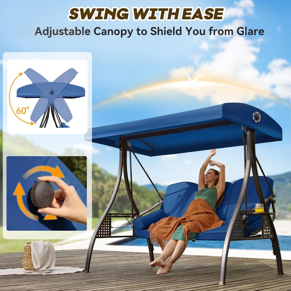 Dondolo da Veranda 3 in 1 con  - Outdoor Furniture Factory recensione e prezzo