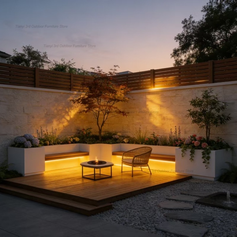 Sgabello Luminoso da Terrazzo  - Outdoor Furniture Metal Chairs recensione e prezzo