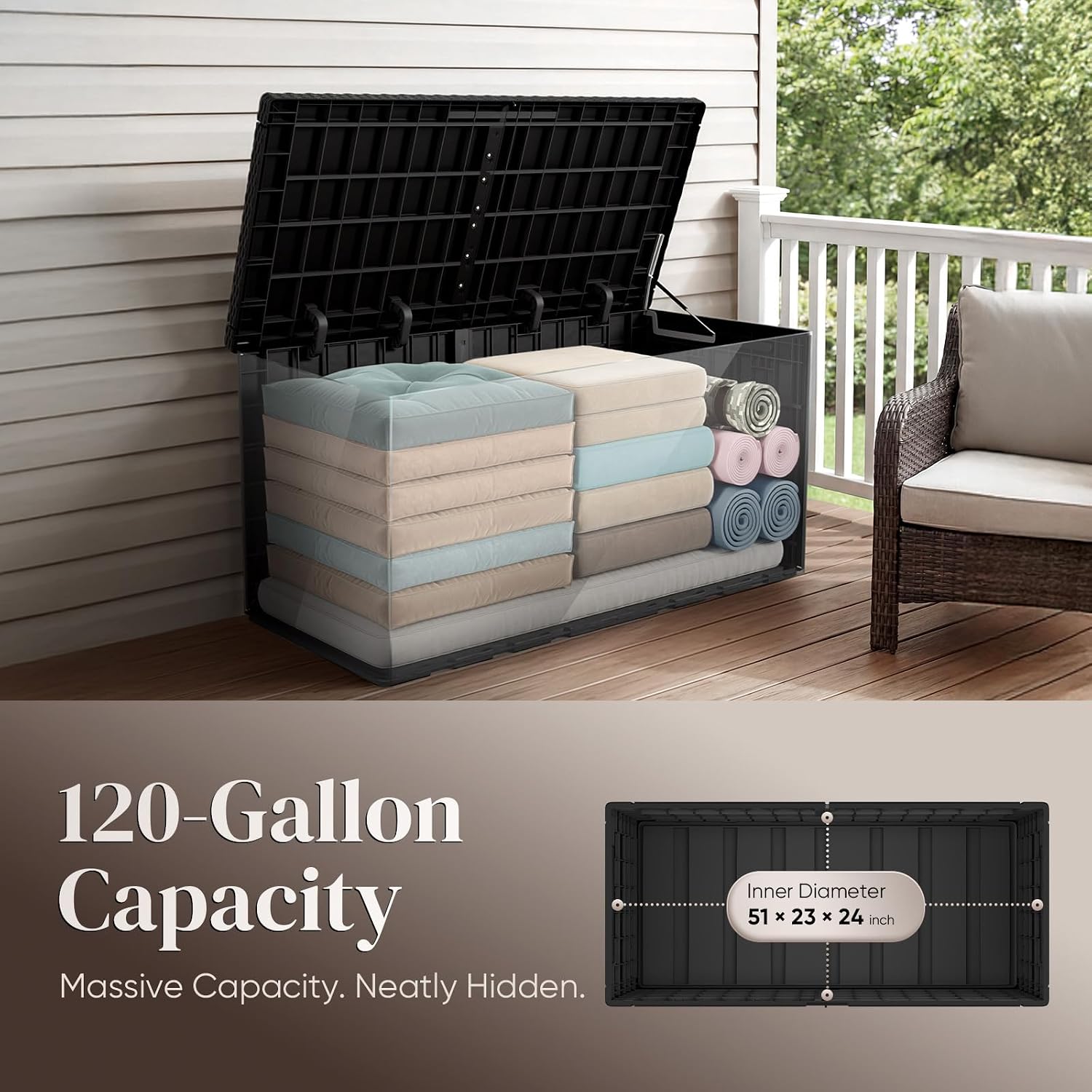 Contenitore da Esterno Grande  - Outdoor Furniture Weatherproof recensione e prezzo