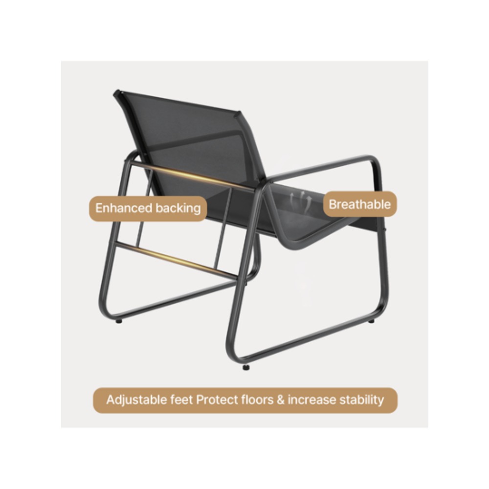 Set di Mobili da Esterno a 3 P - Outdoor Furniture Metal Chairs recensione e prezzo