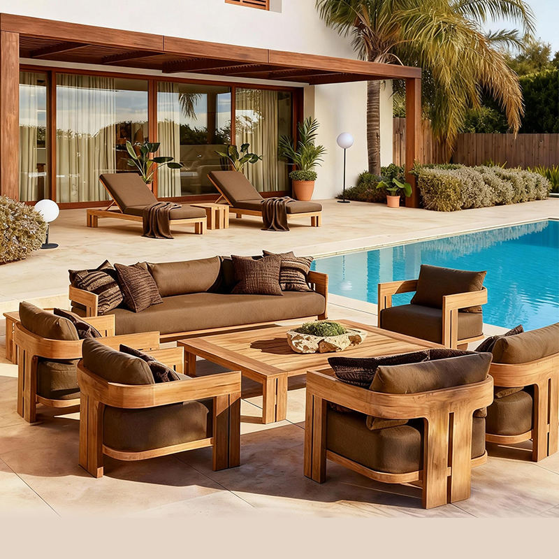 Set Divano da Esterno in Teak  - Outdoor Furniture Metal Chairs recensione e prezzo