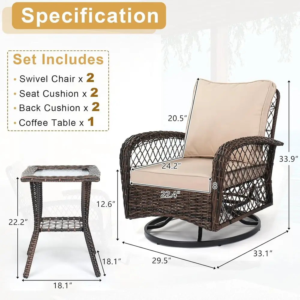 Set di Mobili da Giardino in 3 - Outdoor Furniture Metal Chairs recensione e prezzo