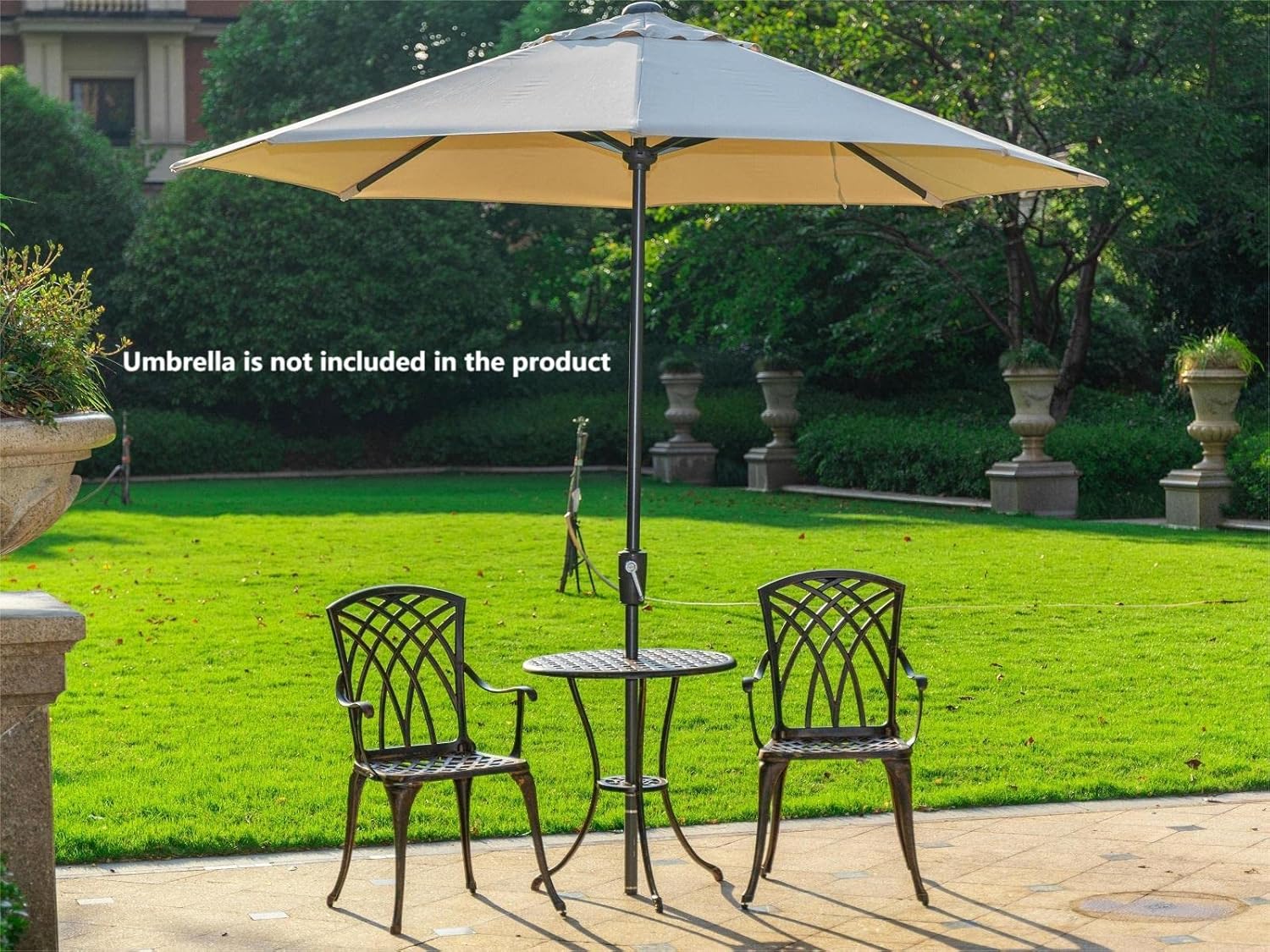 Set da bistrot da esterno in 3 - Outdoor Furniture Patio recensione e prezzo
