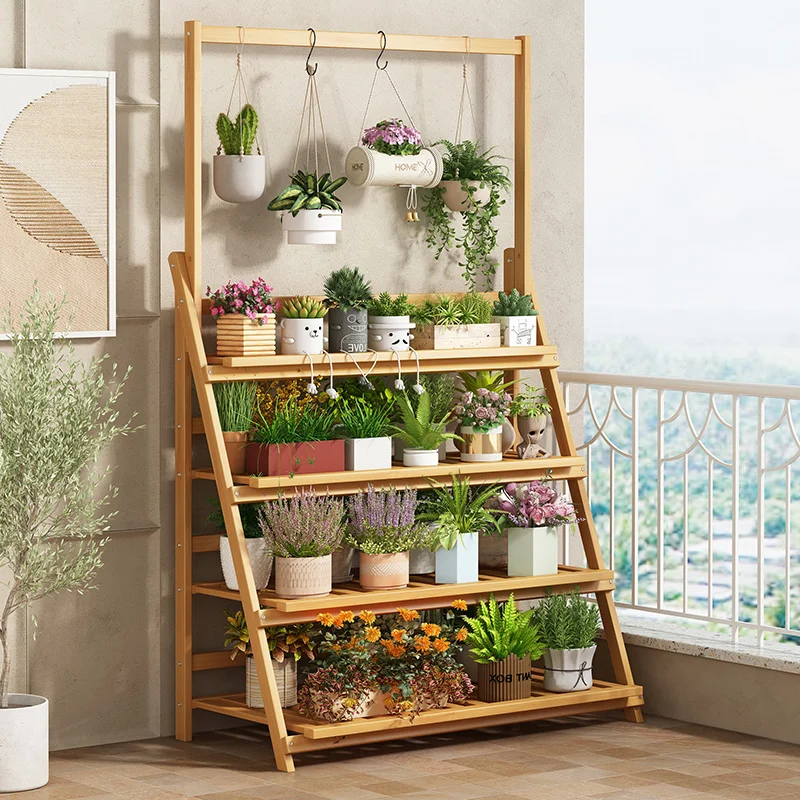 Scaffale per fiori in legno ma - Outdoor Furniture Wooden recensione e prezzo