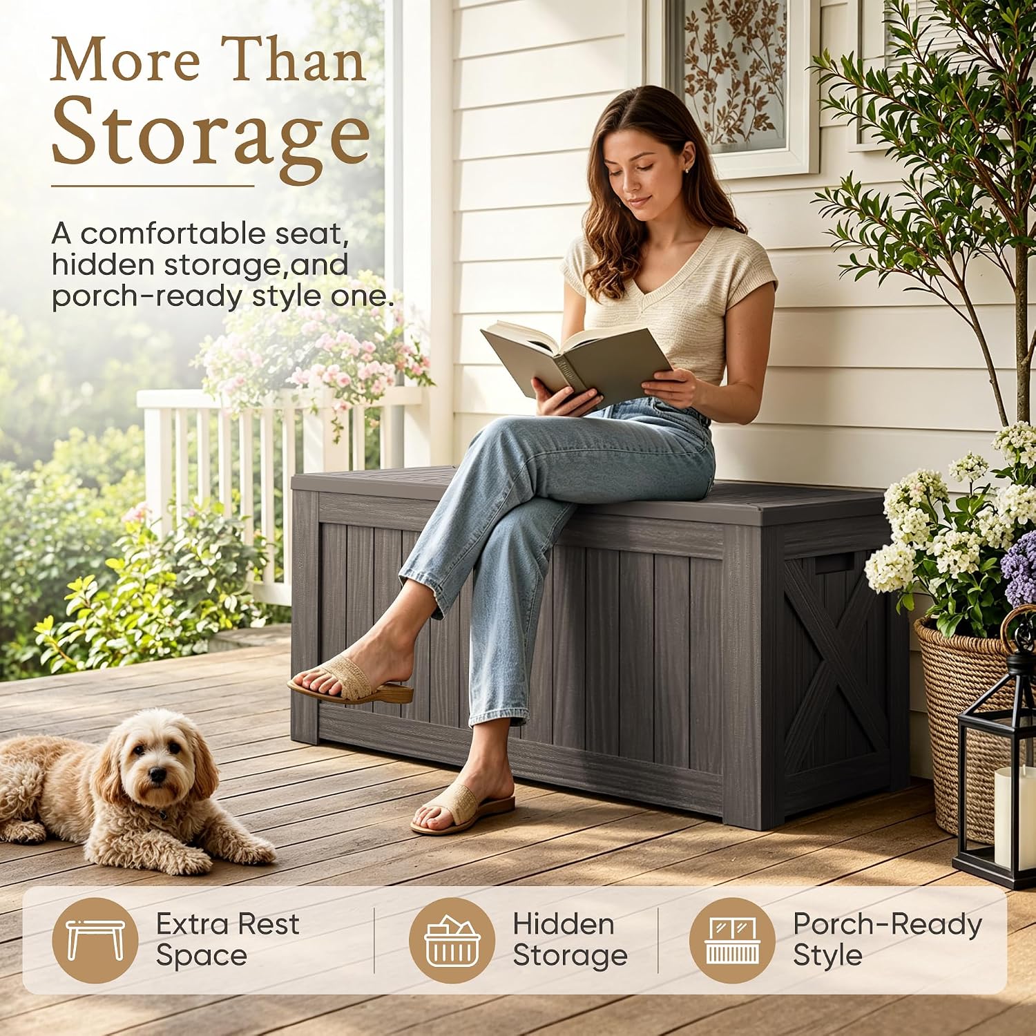 Contenitore da Esterno da 120  - Outdoor Furniture Wooden recensione e prezzo
