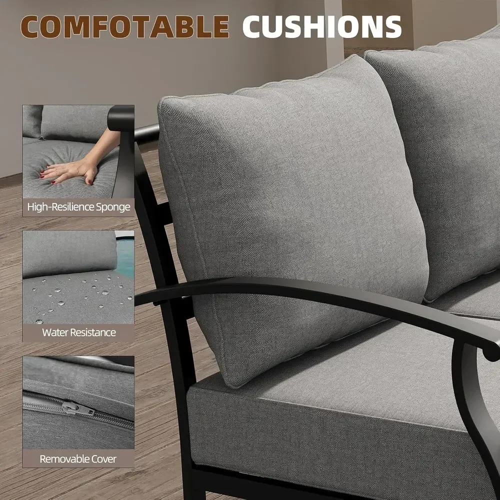 Set di Mobili da Esterno in Me - Outdoor Furniture Metal Chairs recensione e prezzo