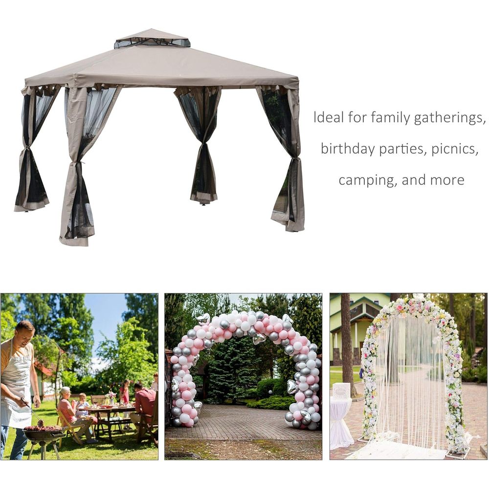 Gazebo da Giardino 2,92m x 2,9 - Outdoor Furniture Patio recensione e prezzo