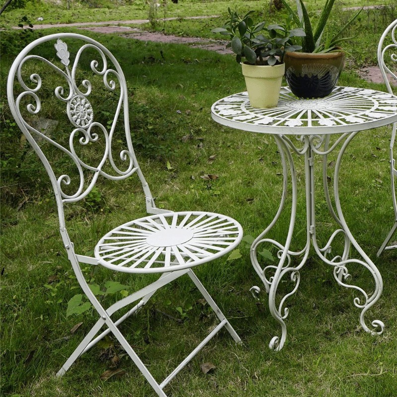 Tavolo e Sedie in Ferro Stile  - Outdoor Furniture Metal Chairs recensione e prezzo
