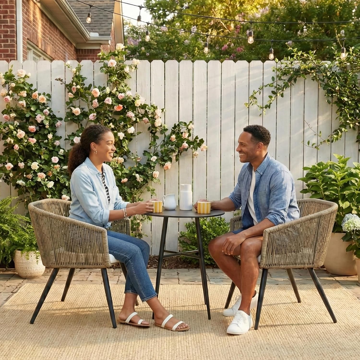 Sedie da pranzo da esterno in  - Outdoor Furniture Metal Chairs recensione e prezzo