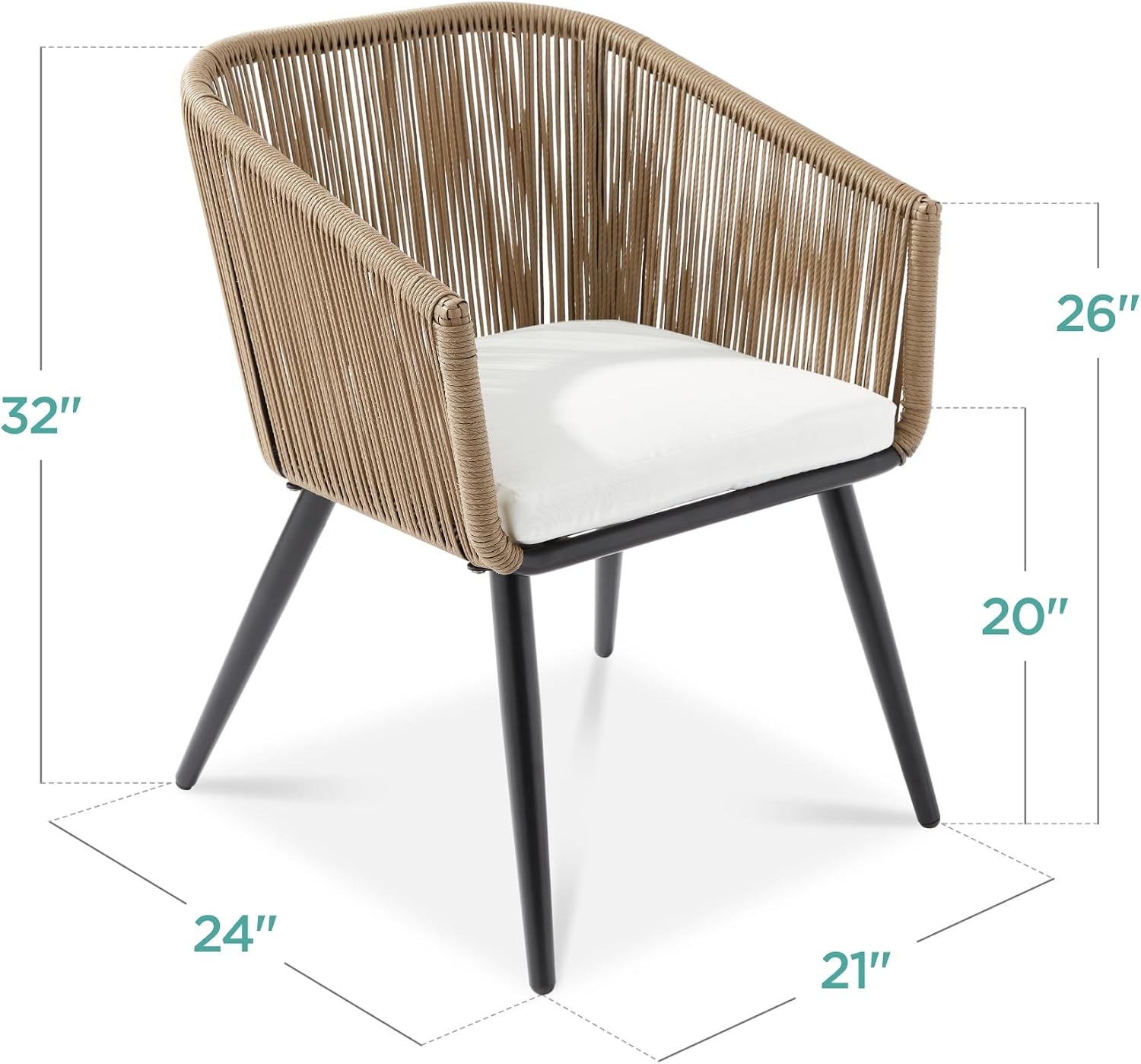 Sedie da pranzo da esterno in  - Outdoor Furniture Metal Chairs recensione e prezzo