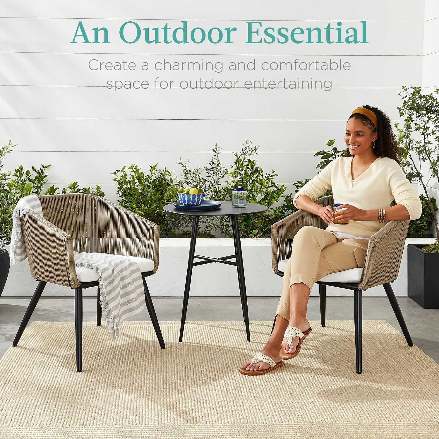 Sedie da pranzo da esterno in  - Outdoor Furniture Metal Chairs recensione e prezzo