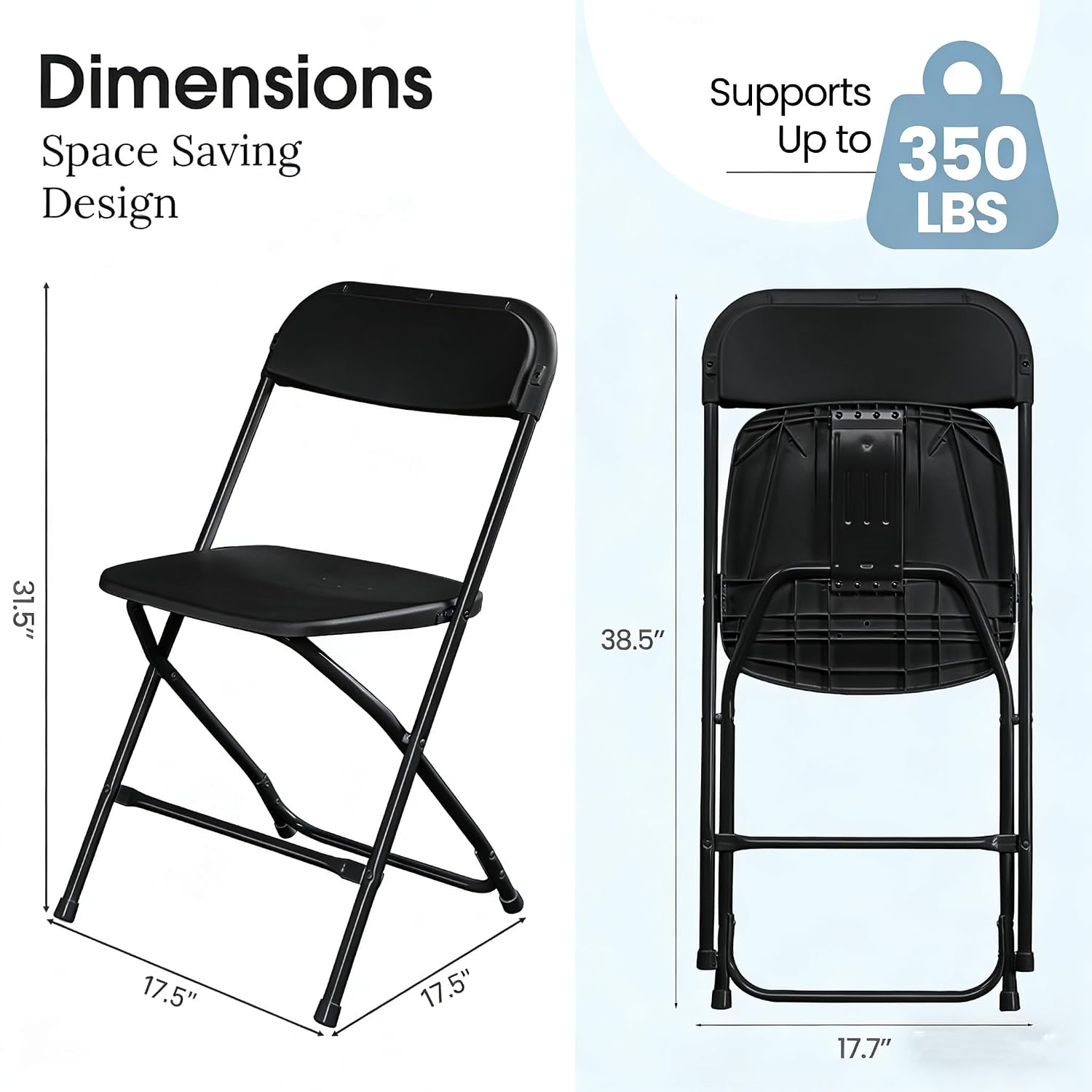 Sedia Pieghevole Nera con Tela - Outdoor Furniture Metal Chairs recensione e prezzo