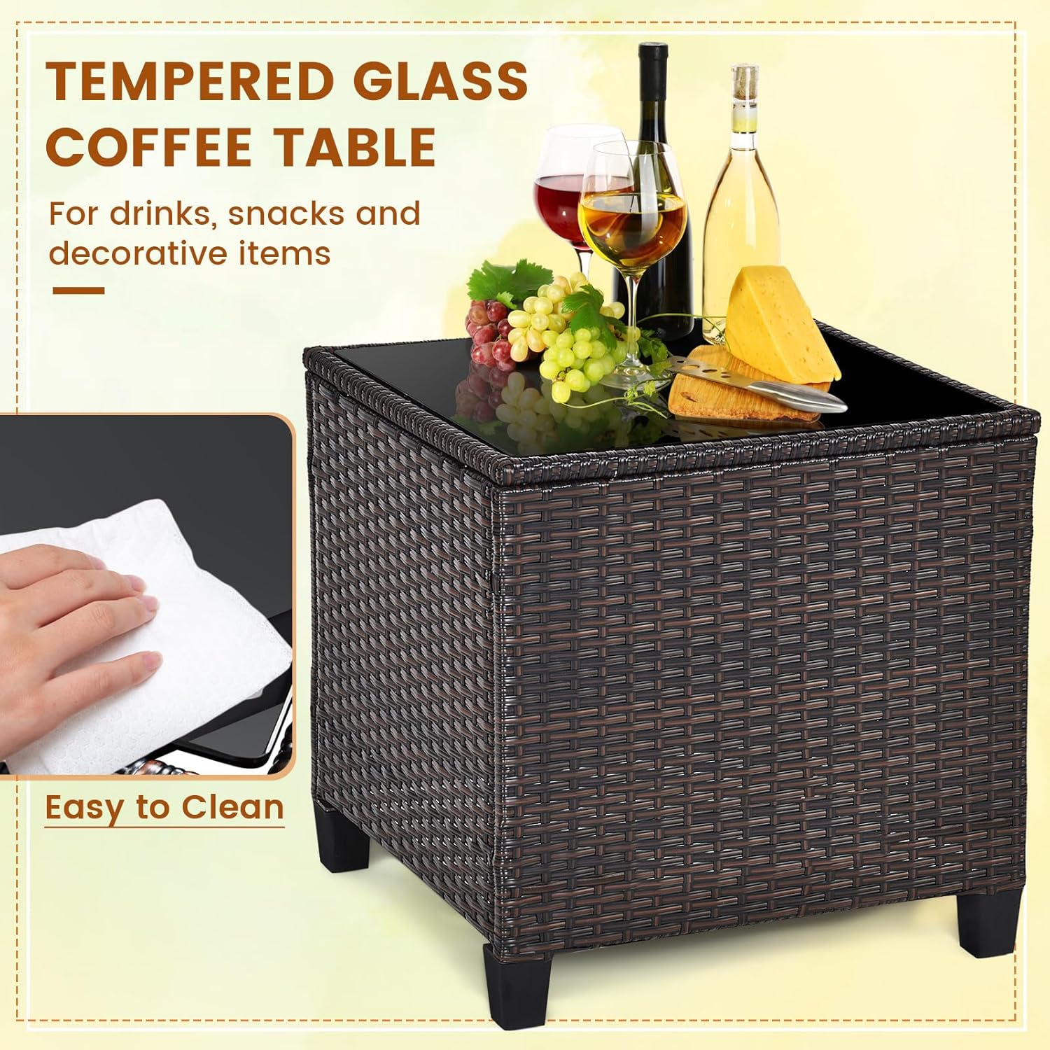 Set da bistrot da esterno in v - Outdoor Furniture Weatherproof recensione e prezzo