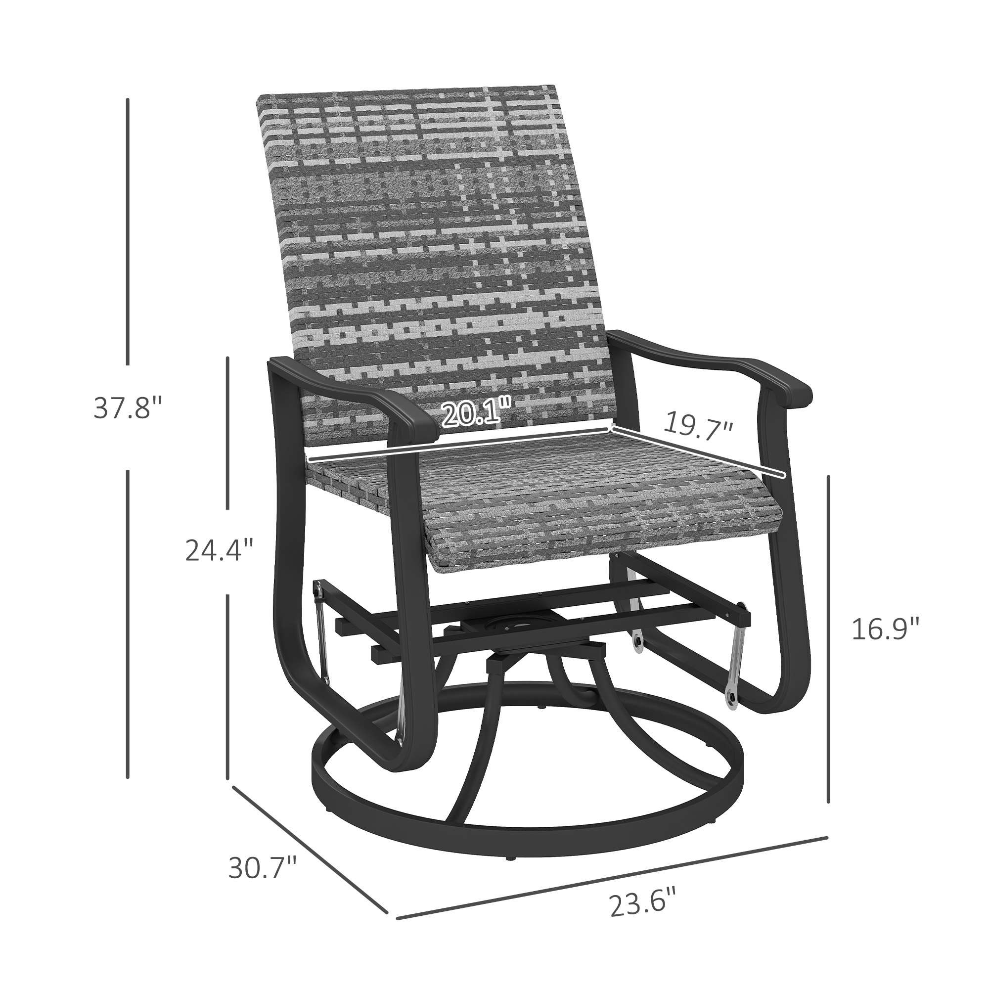 Set di 2 sedie a dondolo da es - Outdoor Furniture Metal Chairs recensione e prezzo